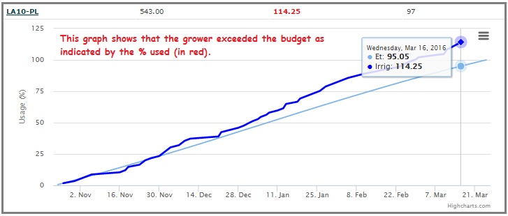 Block-level budget detail